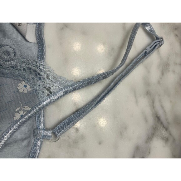 Charter Club Intimates Blue & White Floral Cotton Nightgown Size Large - Picture 4 of 6